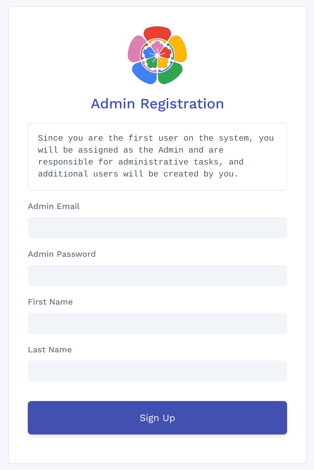 Admin Registration